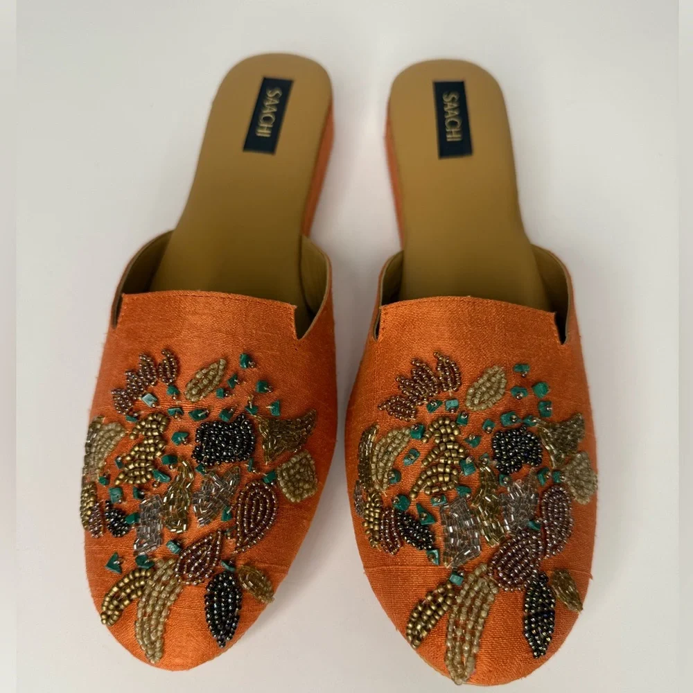 Saachi Embroidered Mules - Picture 2 of 5